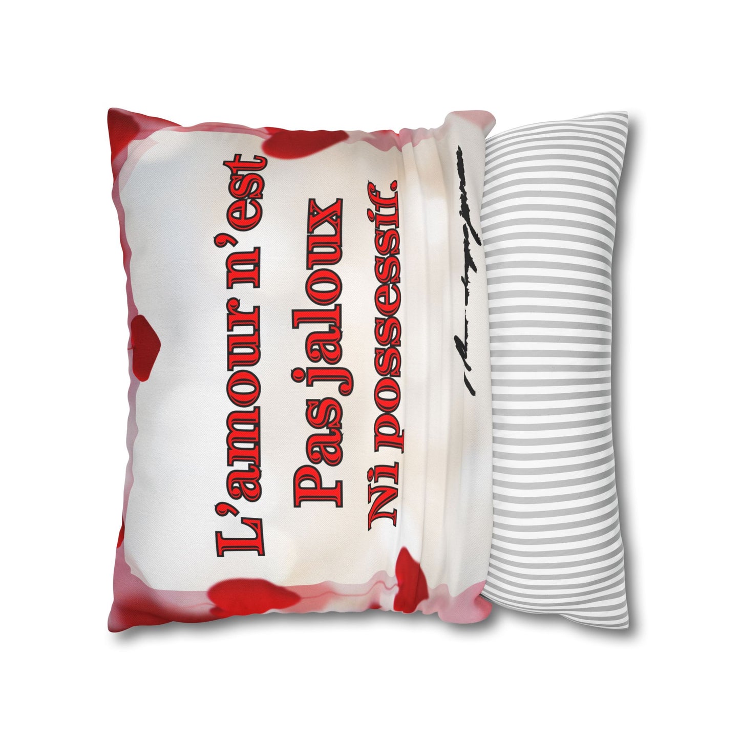Housse carré  de décoration AMOUR