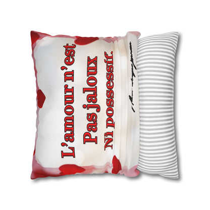 Housse carré  de décoration AMOUR