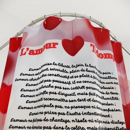 Rideau de douche LETTRE D'AMOUR