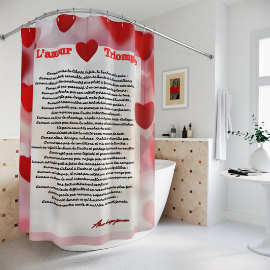 Rideau de douche LETTRE D'AMOUR