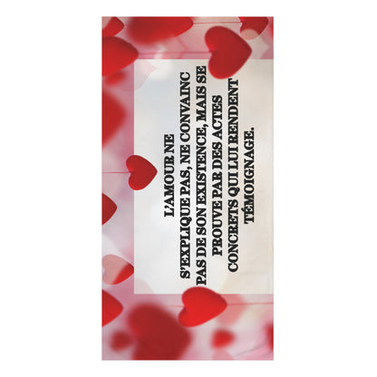 Grande serviette de bain AMOUR VERITABLE