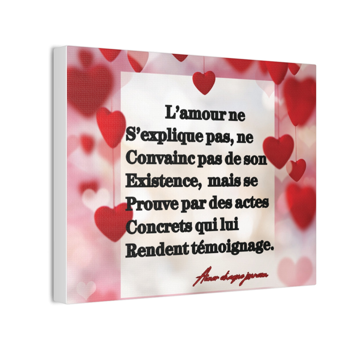 Toile  L'AMOUR VERITABLE