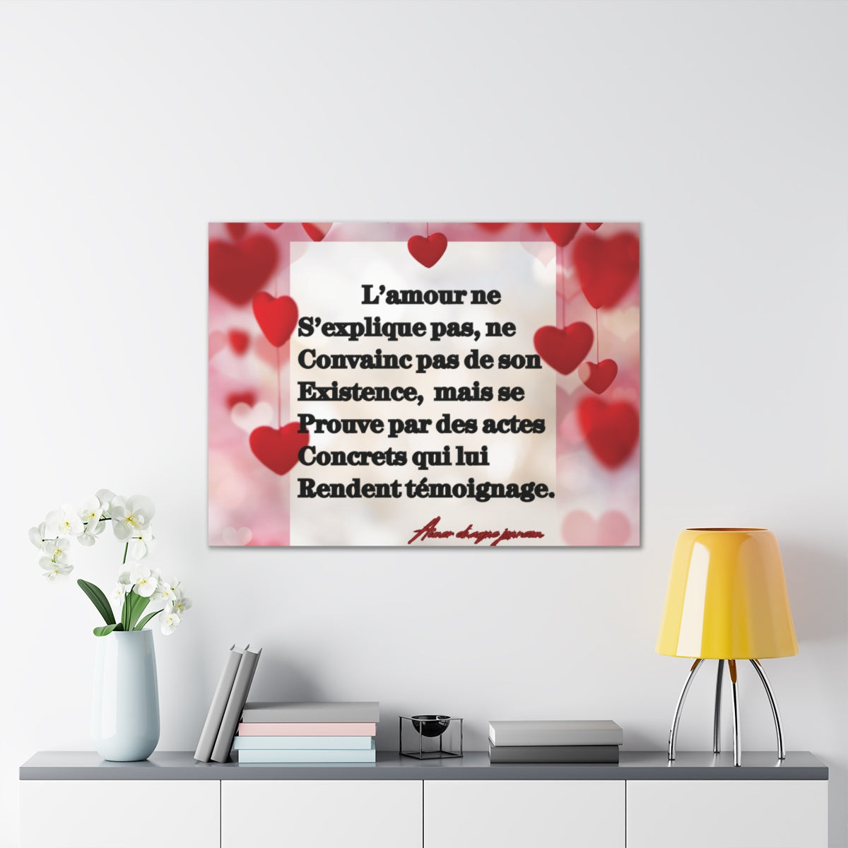 Toile  L'AMOUR VERITABLE