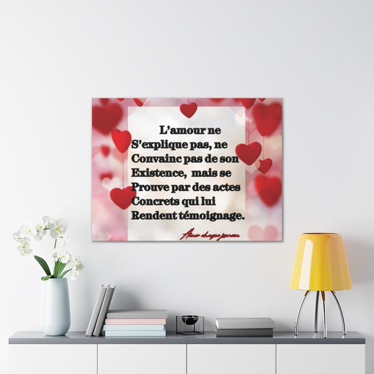 Toile  L'AMOUR VERITABLE