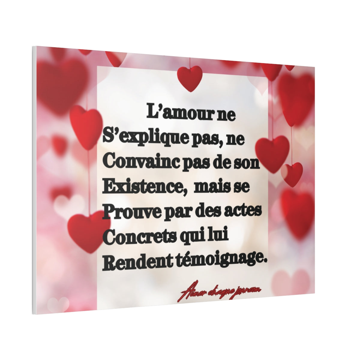 Toile  L'AMOUR VERITABLE