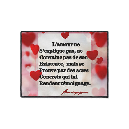 Tapis rectangle L'AMOUR VERITABLE
